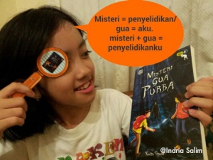 Adik hobi membaca sejak TK. (Foto: Indria Salim)